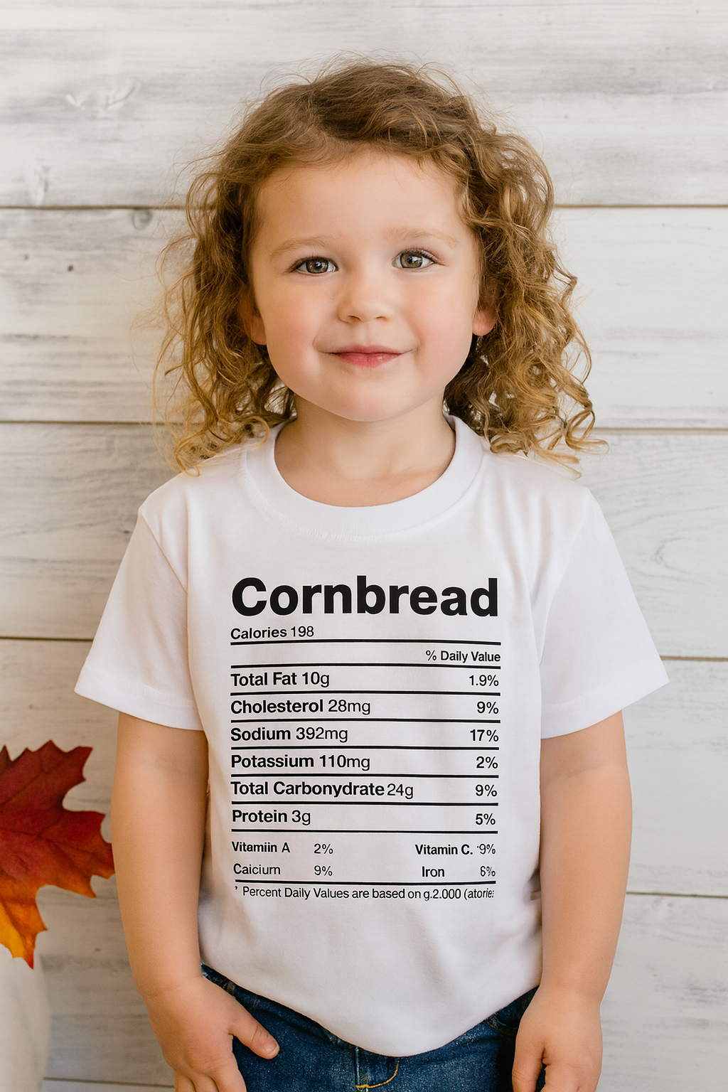 Holiday Food Nutrition Facts Shirts – Choose Your Dish (kids)