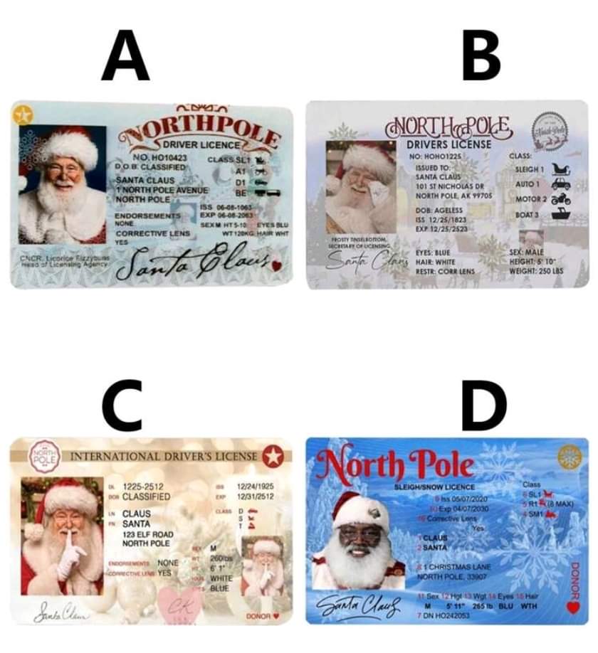 Santa ID card image 1