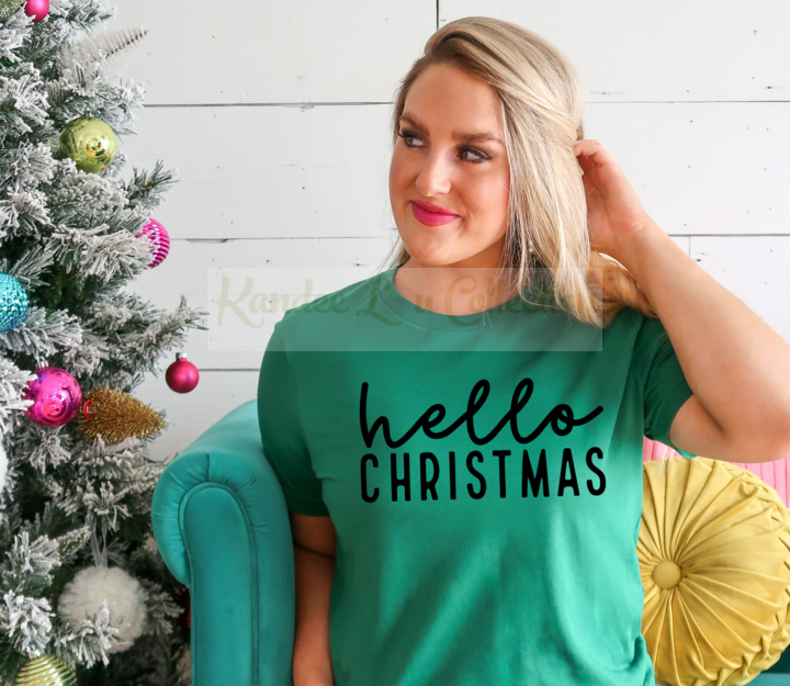 Hello Christmas - Black Font