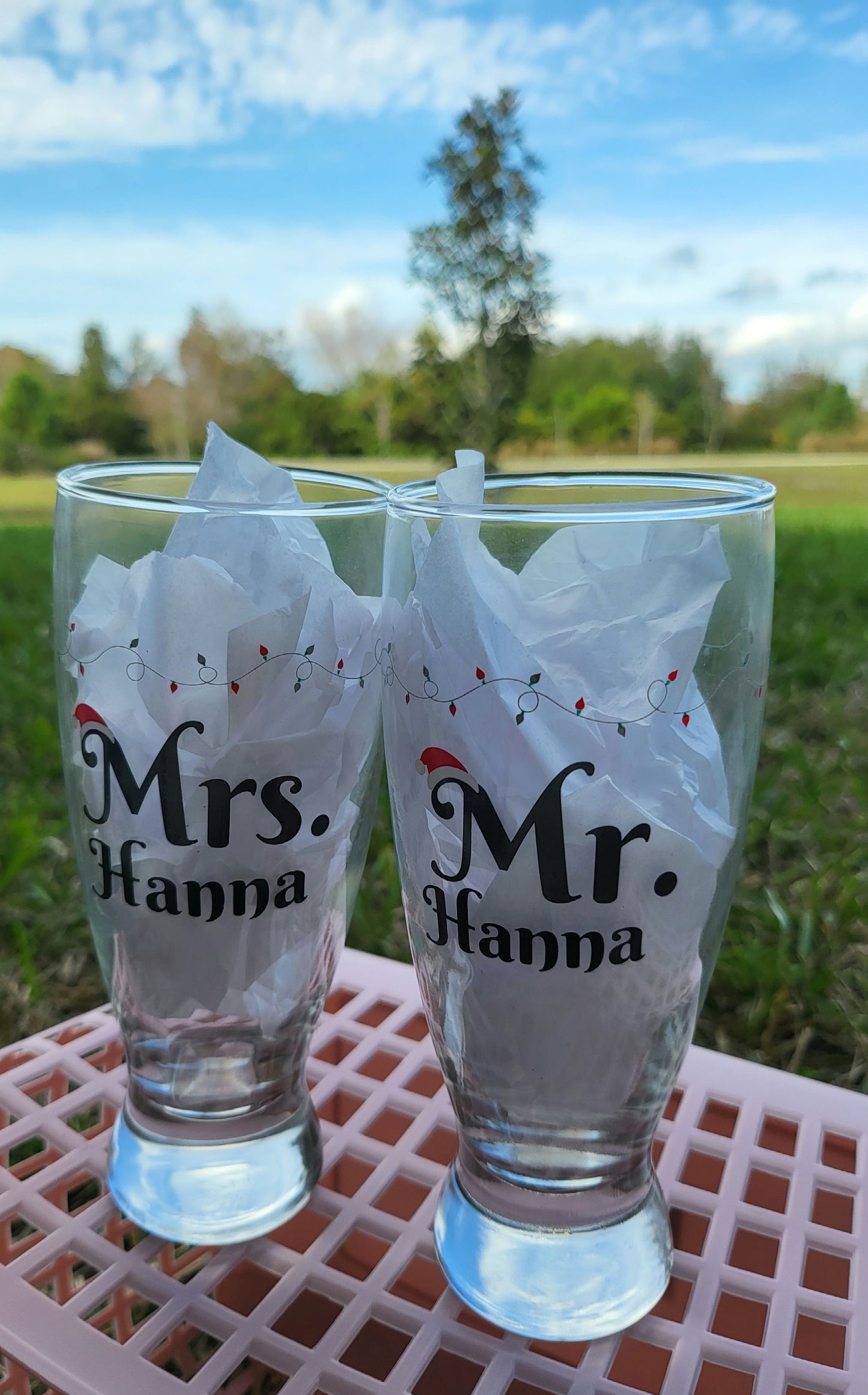 Santa glass set image 1