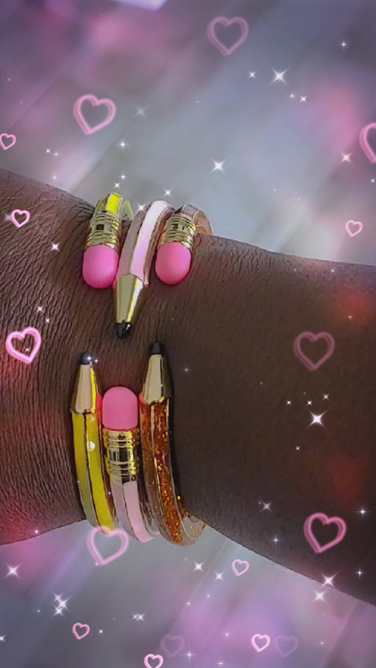 Pencil Bangle Bracelet