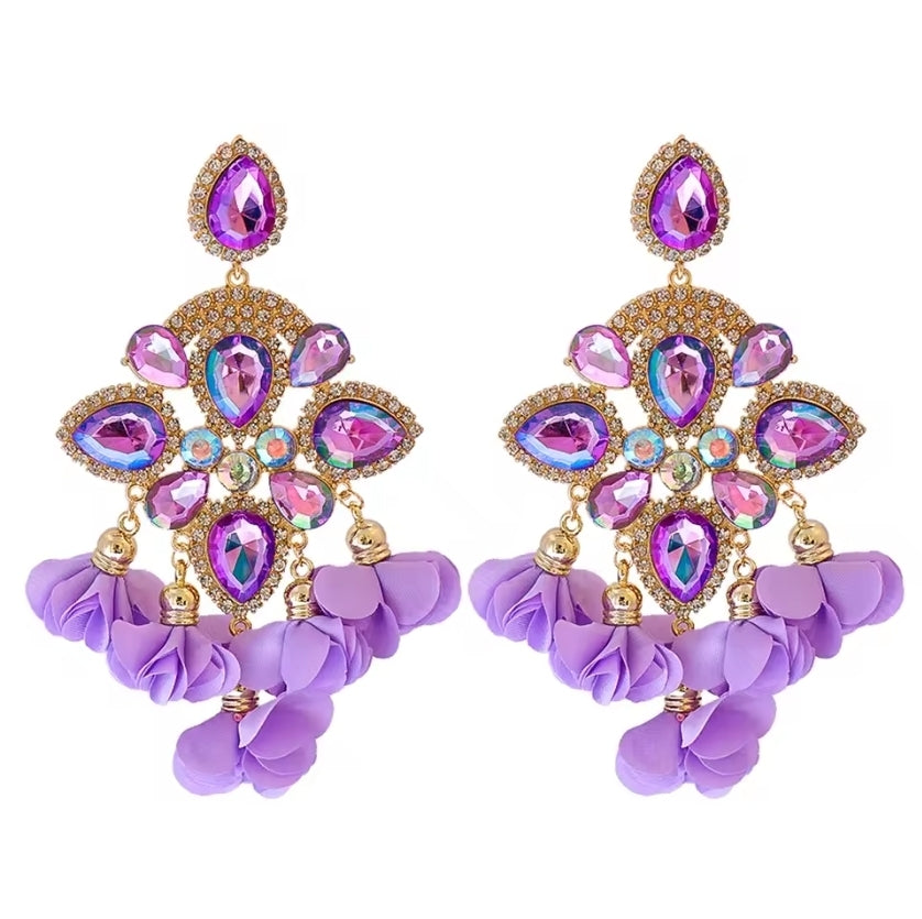 Rhinestone Petal Glam