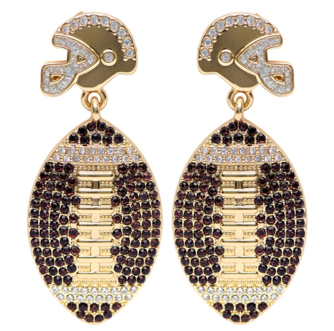 Sparkle Football earrings