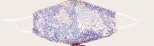  Irridescent Sequin face mask  image 0