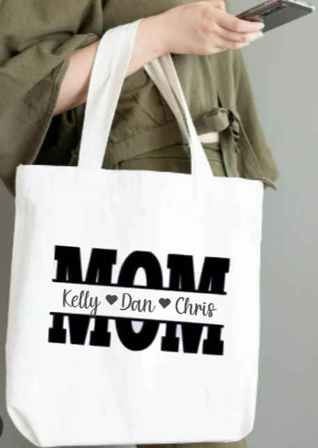 Mom (personalized) tote bag image 0