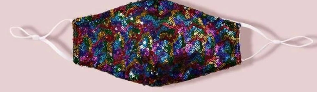 Multi color sequin mask image 0