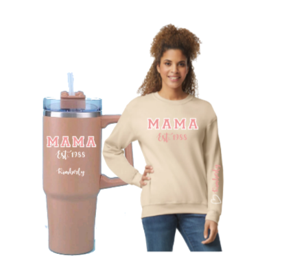  MAMA (Name) Sweatshirt & Cup Combo image 0