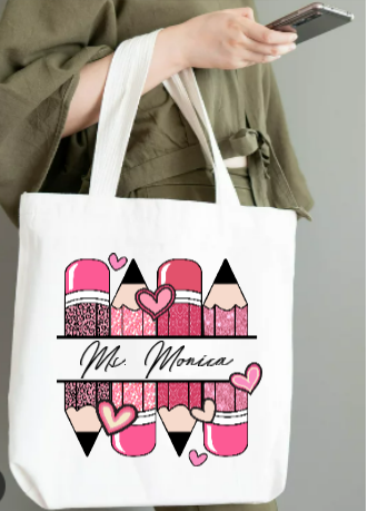 Custom Teacher Pencil TOTE image 0