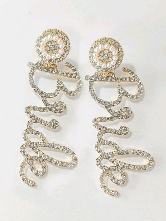 Rhinestone Bride earrings  image 0