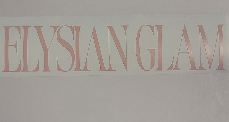 Custom vinyl logo