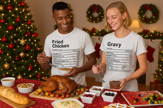 Holiday Food Nutrition Facts Shirts – Choose Your Dish (adult)