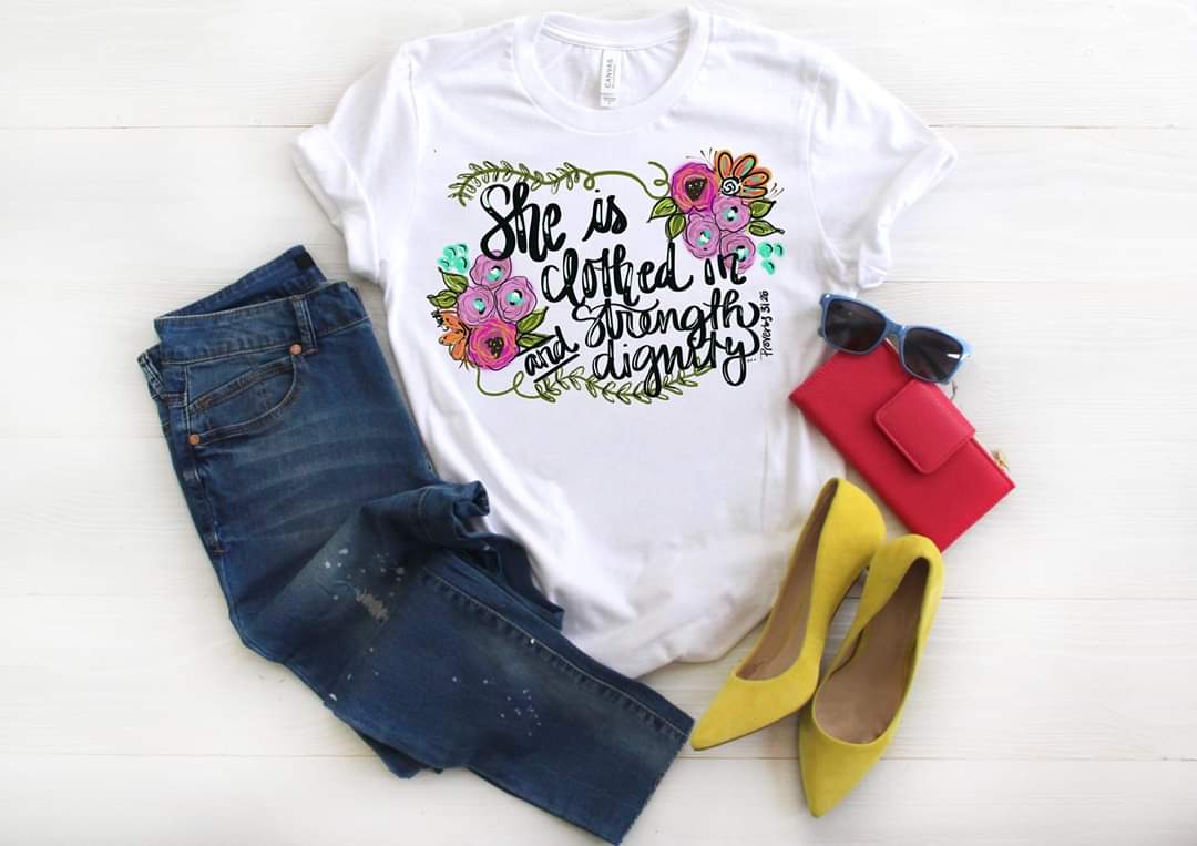 She is clothed in strength and dignity image 0