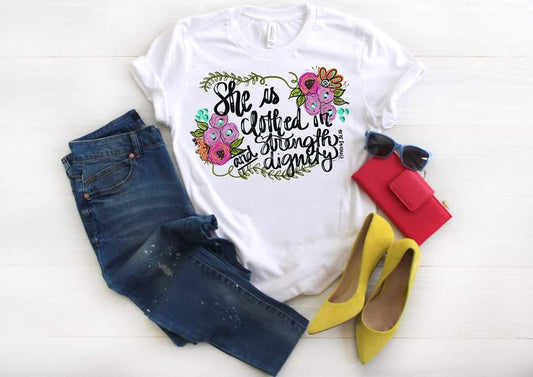 She is clothed in strength and dignity image 0