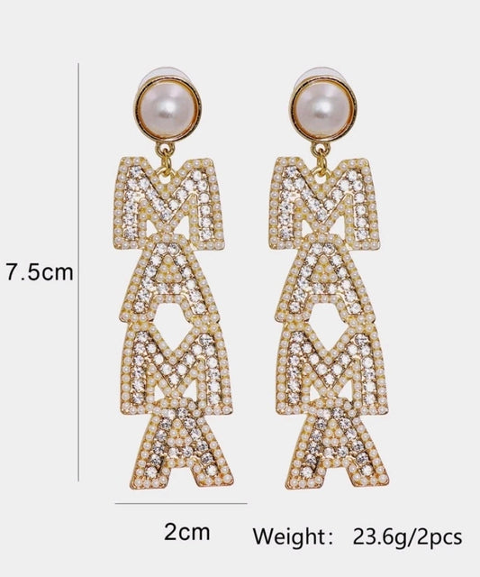 Mama pearl Earrings image 1