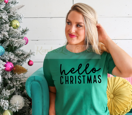 Hello Christmas - Black Font