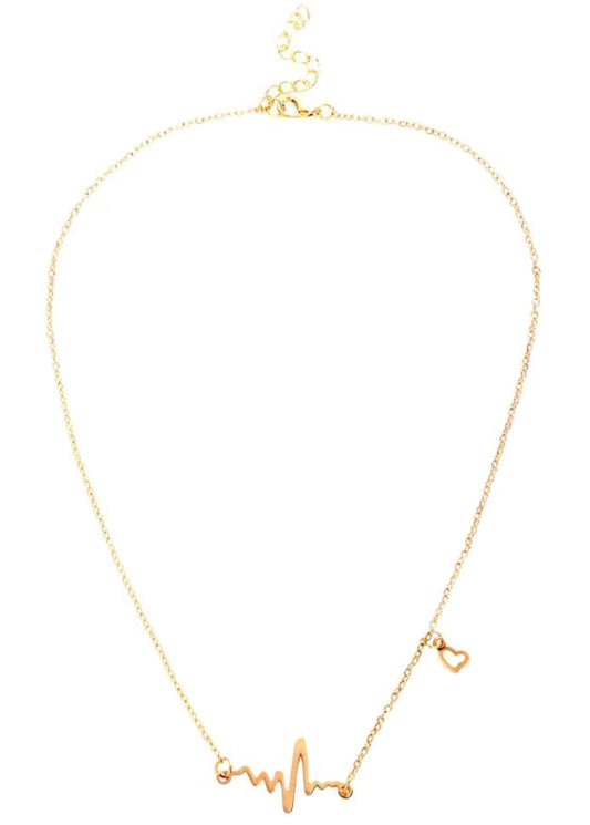 Heartbeat bracelet and necklace set image 0