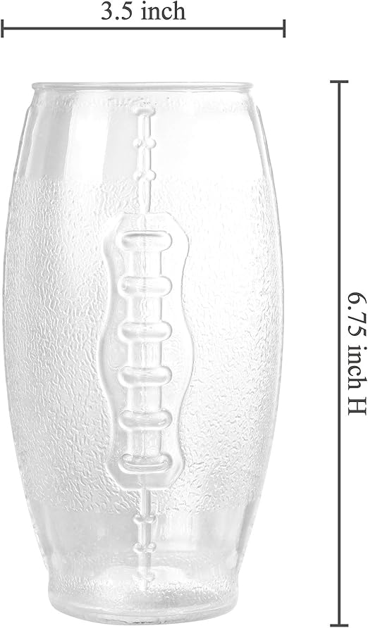 🏈 Custom Football Glass – 23 oz