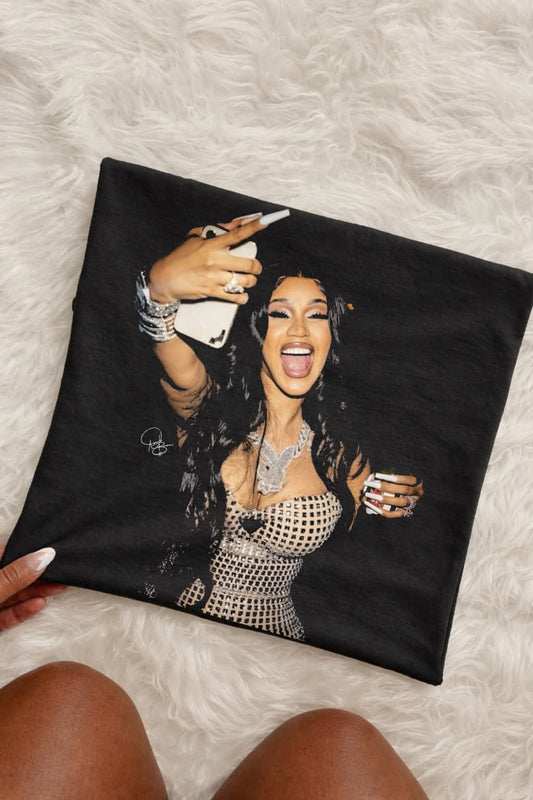 Cardi B Halftone Tee