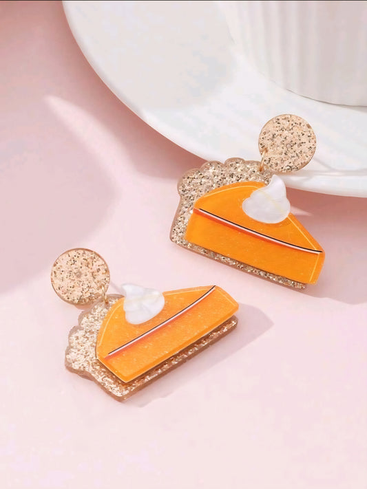 Pie slice earrings