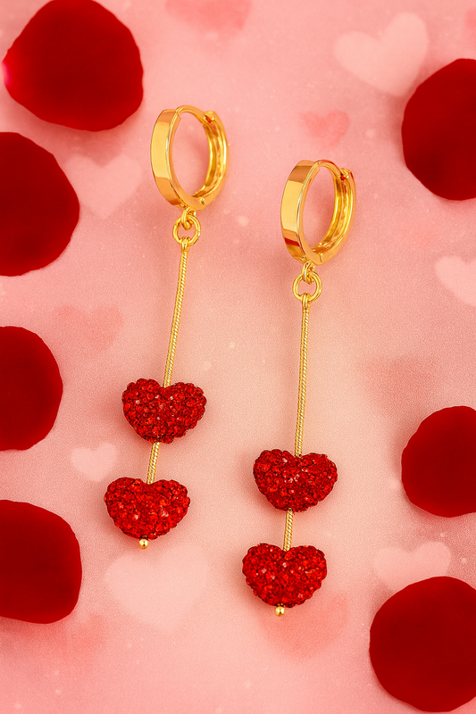 2 hearts Earrings