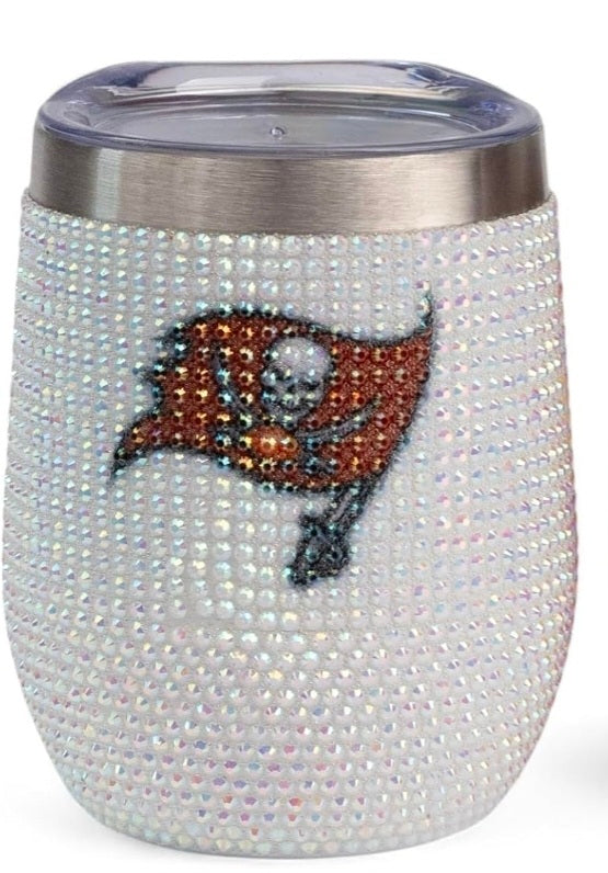 🏈 Bling Football Themed Stemless tumbler