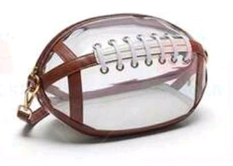 Clear football purse