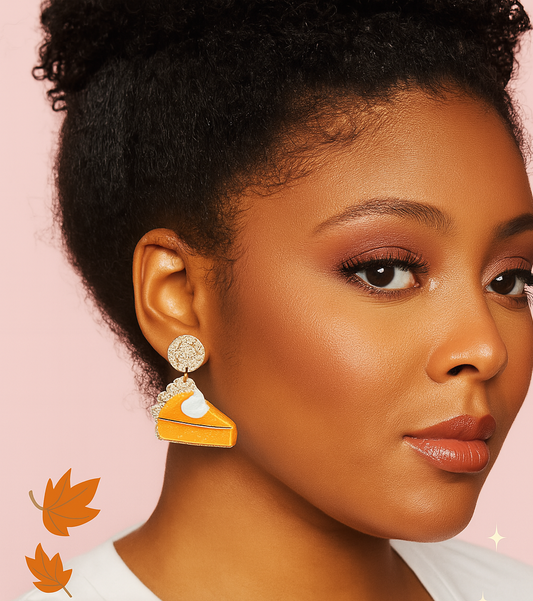 Pie slice earrings